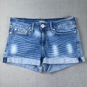 Denizen Levi’s Low Rise Shortie Denim Shorts Womens 9 W29 Blue Cuffed Stretch